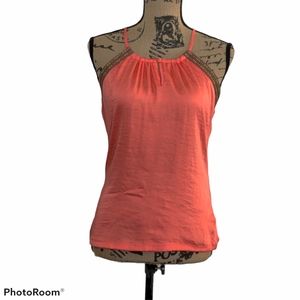 XS The Limited orange keyhole blouse